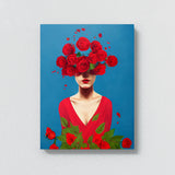 Woman Flowers 10 Wall Art