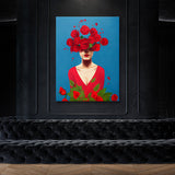 Woman Flowers 10 Wall Art