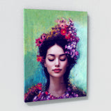 Woman Flowers 2 Wall Art