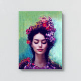 Woman Flowers 2 Wall Art