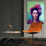 Woman Flowers 2 Wall Art