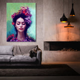 Woman Flowers 2 Wall Art