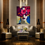 Woman Flowers 8 Wall Art