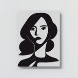 Woman Line Black And White 2 Wall Art