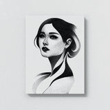 Woman Line Black And White 3 Wall Art