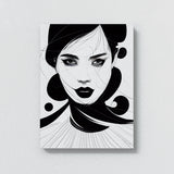 Woman Line Black And White 4 Wall Art